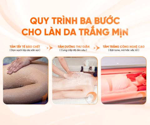 Quy trình 3 bước dưỡng da trắng mịn tại phòng khám thẩm mỹ nâng cơ uy tín Lumira 