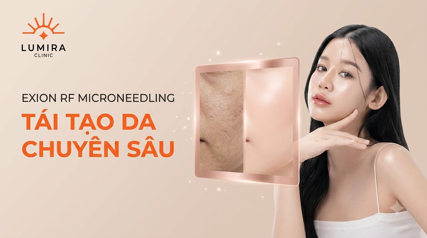 Công Nghệ Exion RF Needle Tái Tạo Da, Trị Sẹo