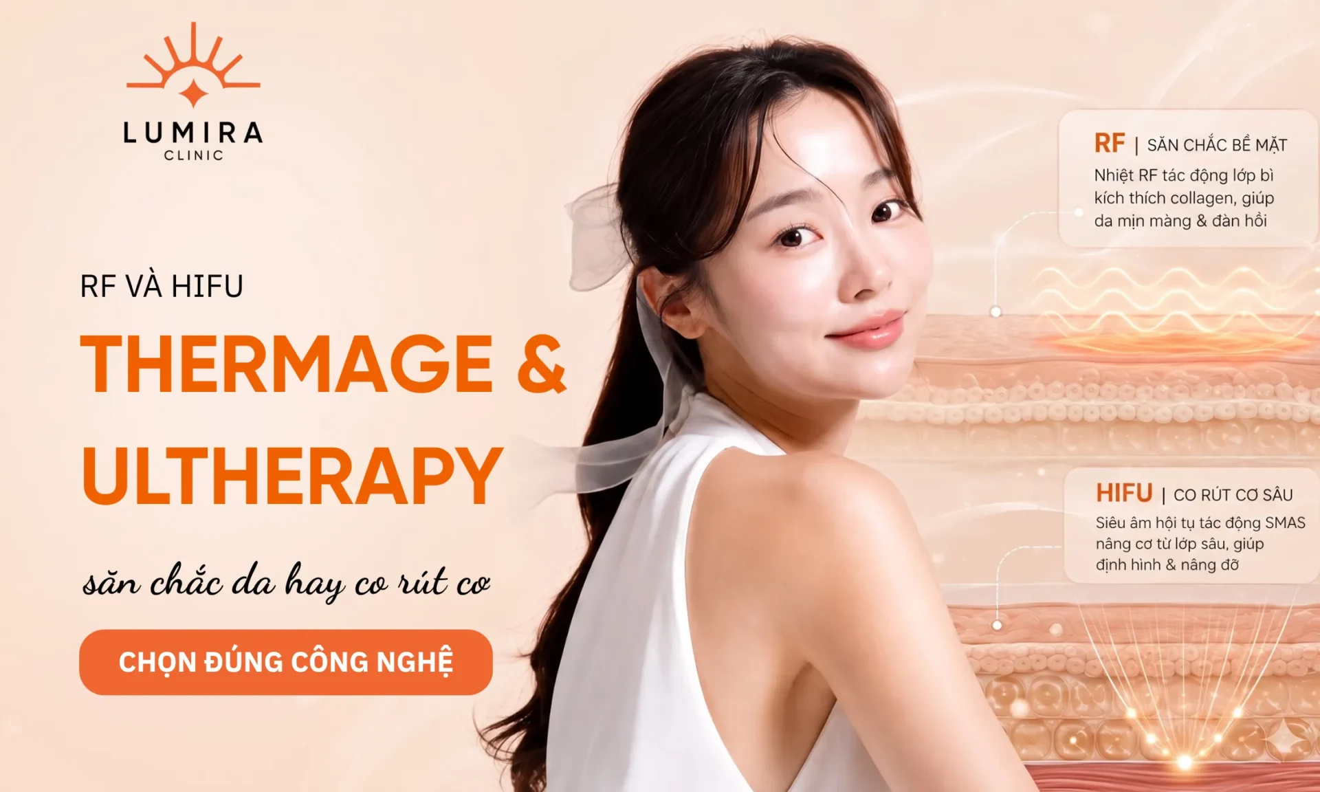 So Sánh Thermage FLX Và Ultherapy: Sóng RF vs Sóng Siêu Âm Hội Tụ