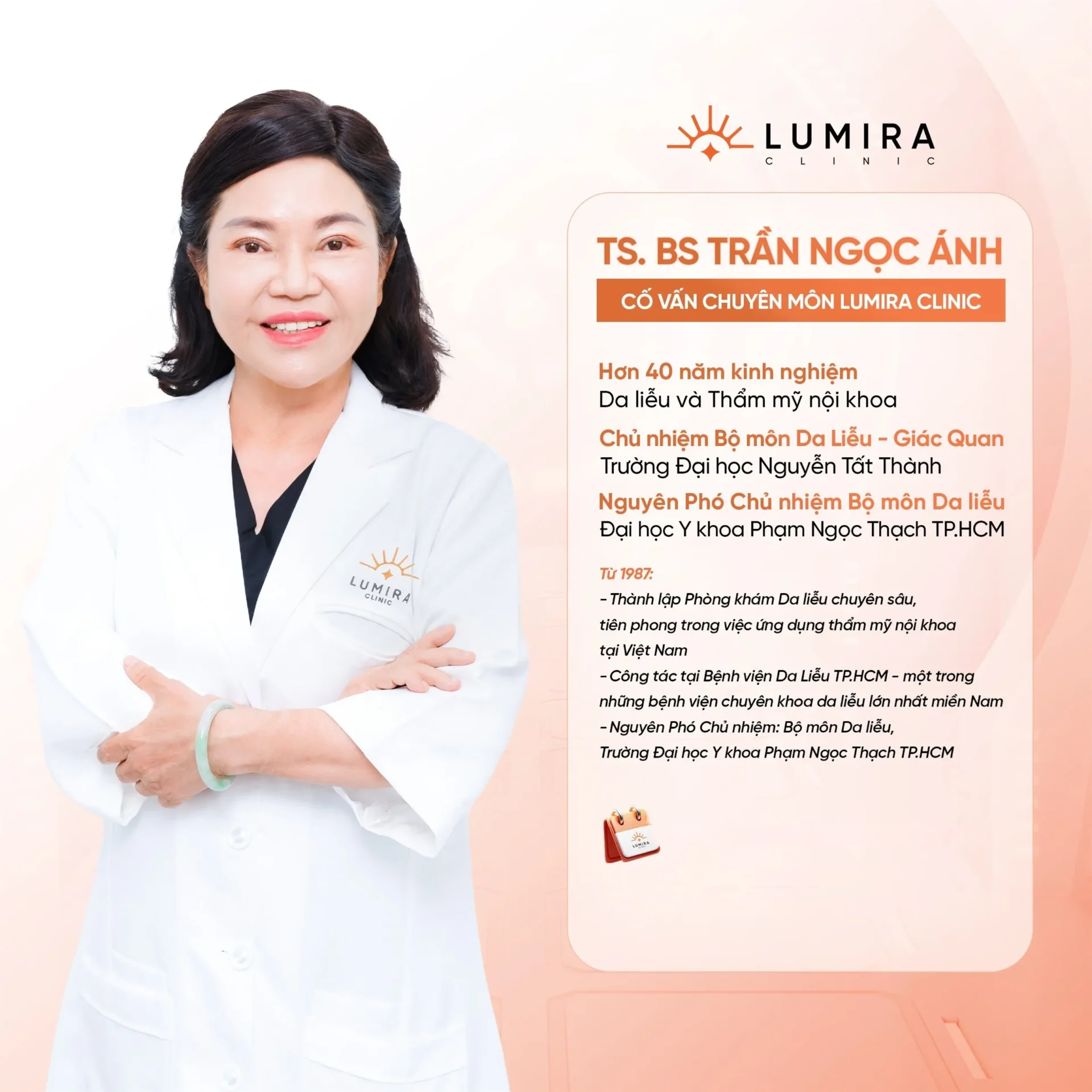 TS BS Trần Ngọc Ánh - Cố vấn chuyên môn Lumira Clinic