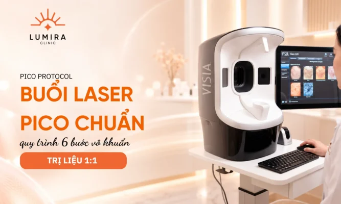 Quy trình trị liệu 6 bước vô khuẩn chuẩn y khoa và chi phí một buổi bắn Laser Pico trị nám