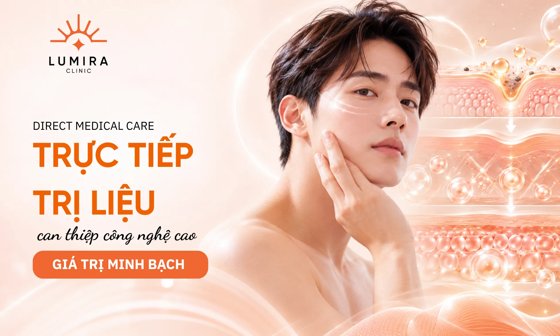 Cam kết bác sĩ chuyên khoa da liễu trực tiếp thăm khám và trị liệu nám tại Lumira Clinic