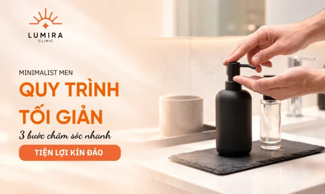Quy trình trị nám và chăm sóc da 3 bước tối giản 2 phút mỗi ngày dành riêng cho phái mạnh
