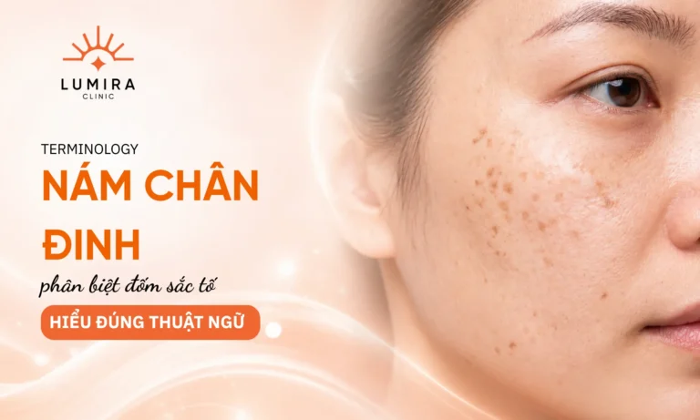 Nhận diện đốm sắc tố nám chân đinh khu trú hai bên gò má