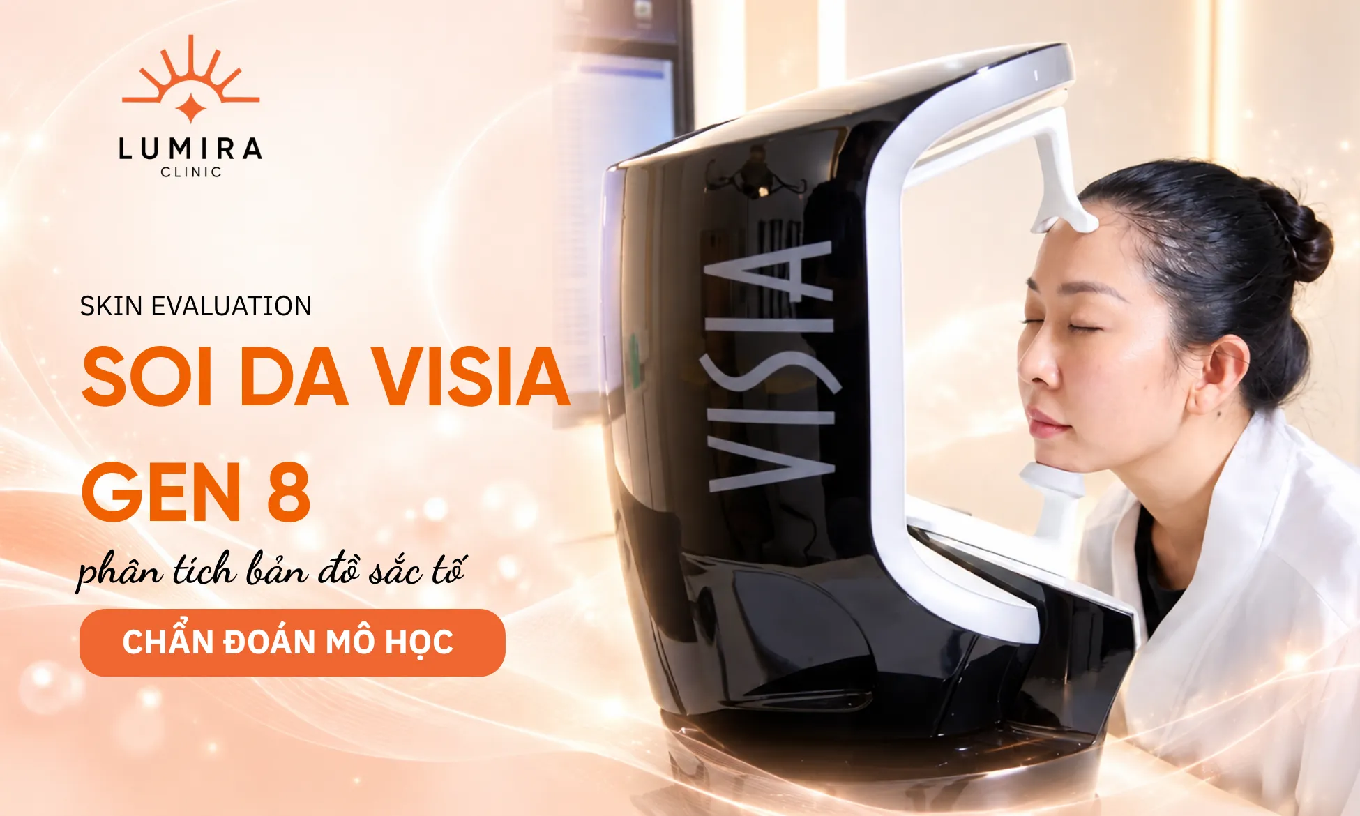 Hình ảnh phân tích đa tầng mô học nám má bằng hệ thống VISIA Gen 8.0 tại Lumira Clinic