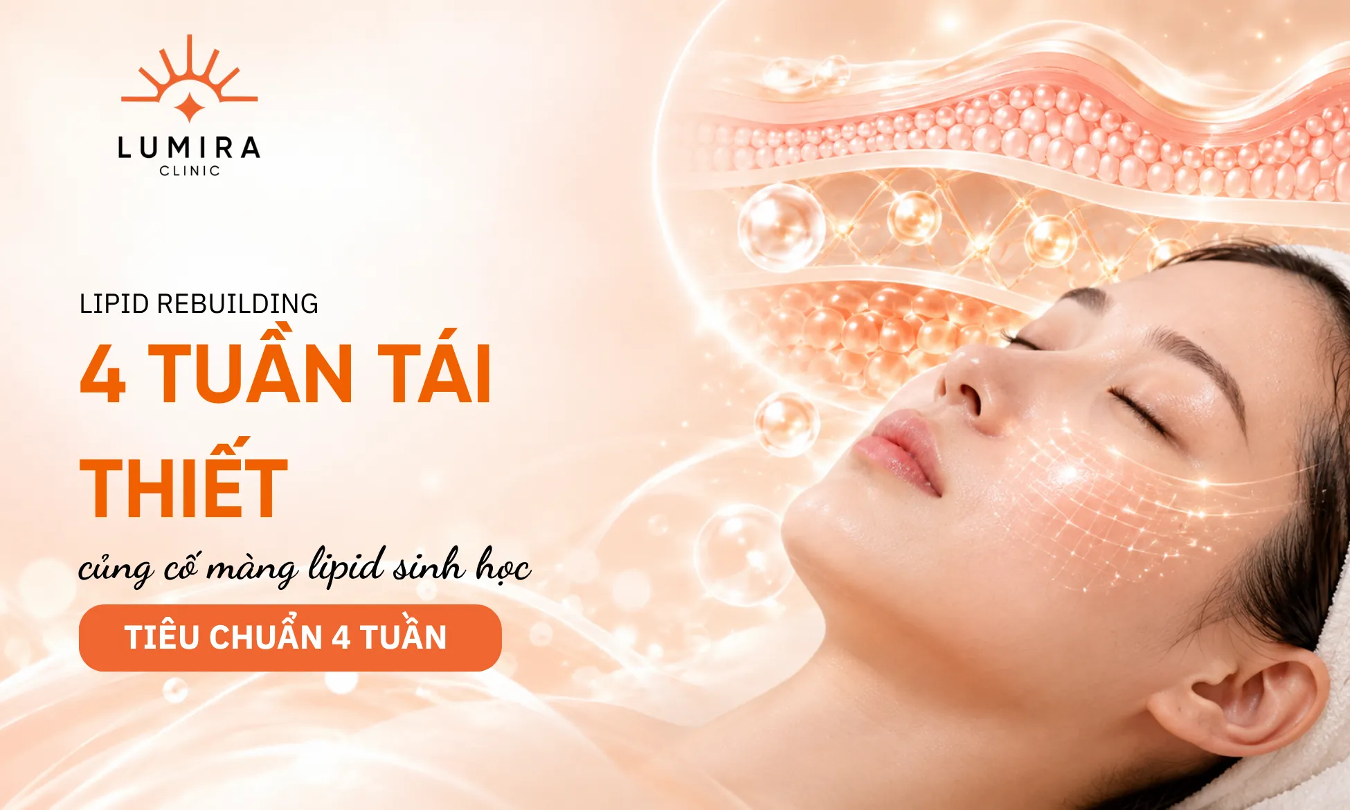 Quy trình 4 tuần chuẩn bị nền da mỏng yếu trước can thiệp laser trị nám tại Lumira Clinic