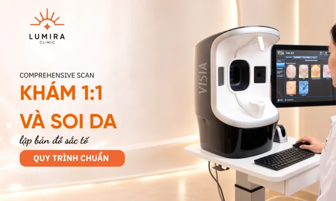 Quy trình thăm khám da liễu 1:1 và tiêu chuẩn phân tích đa tầng bằng máy soi da VISIA Gen 8.0
