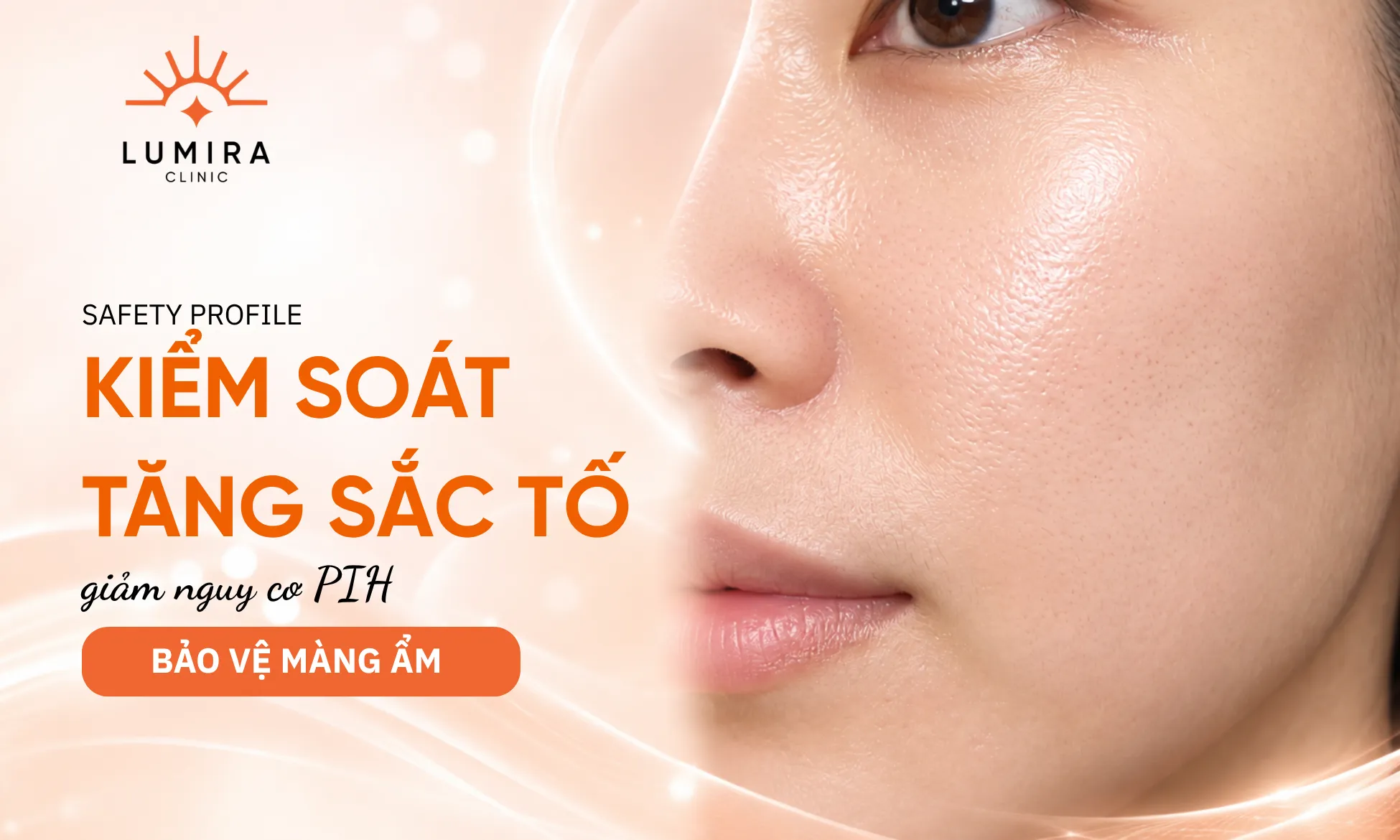 Bảo vệ lớp màng ẩm tự nhiên của da và giảm thiểu tối đa nguy cơ tăng sắc tố sau viêm nhờ Laser Pico