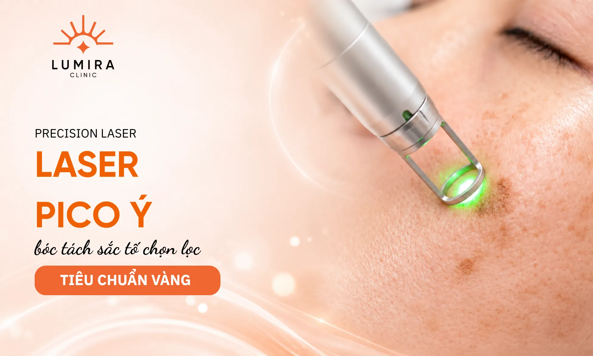 Trị liệu xóa tàn nhang và đồi mồi bằng Laser Pico công nghệ Quanta System Ý