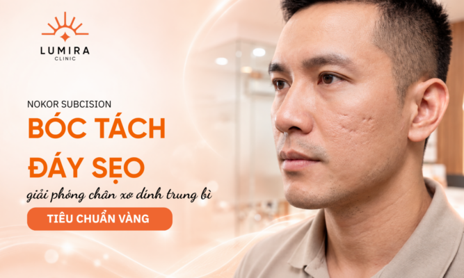 Vung da seo ro luon song nhe tren ma duoc khoanh vung truoc khi boc tach day seo - Lumira Clinic