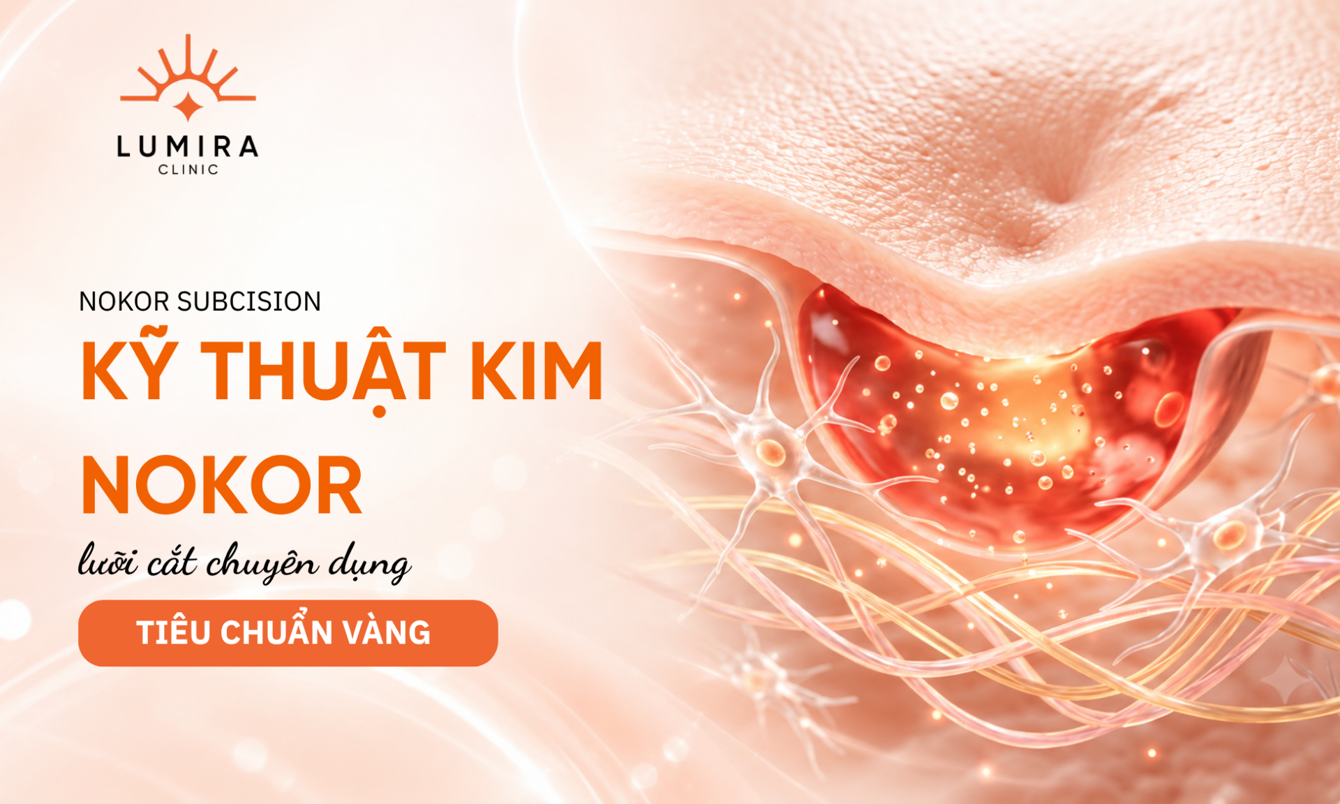 Kim Nokor chuyen dung boc tach day seo ro giai phong chan xo - Lumira Clinic