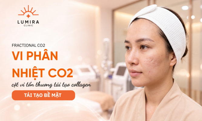 Be mat da seo ro nhe tren ma voi vi diem Laser Fractional CO2 tai tao - Lumira Clinic
