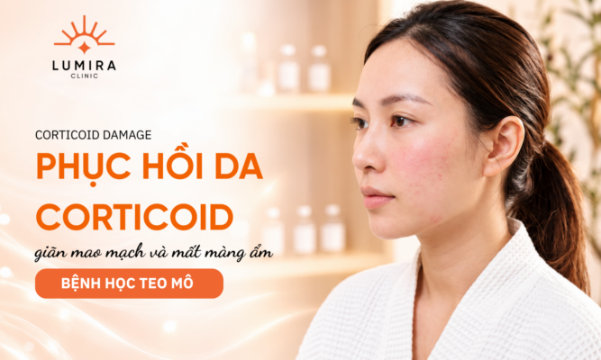 Bieu hien nen da nhay cam ung hong nhe kem mun san li ti vung ma - Lumira Clinic