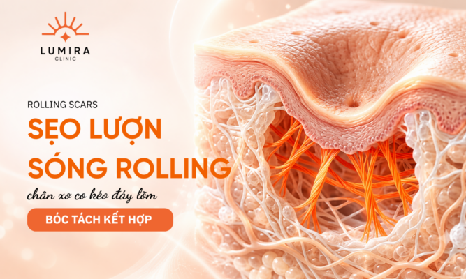 Hinh anh seo luon song Rolling Scar va phac do cat day seo ket hop PRP - Lumira Clinic