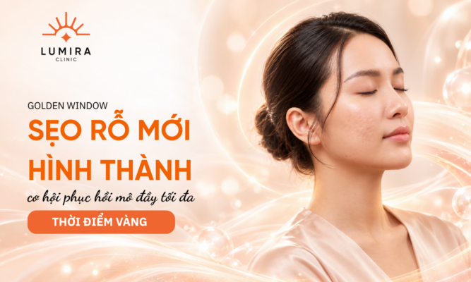 Dieu tri seo ro nhe moi hinh thanh trong thoi diem vang 1-3 thang - Lumira Clinic