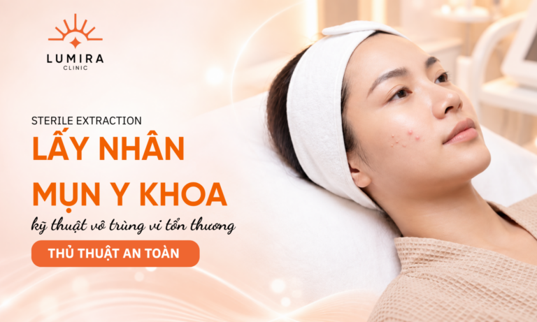 Tinh trang mun an gom coi va mun san nhe tren ma truoc thu thuat y khoa - Lumira Clinic