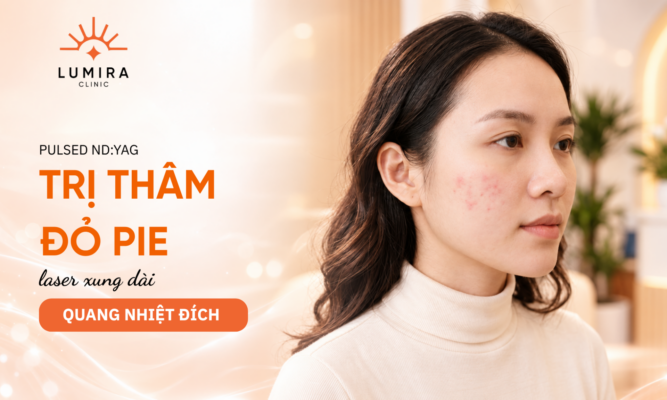 Hinh anh cac dom tham do PIE phang min mau hong nhat tren ma - Lumira Clinic