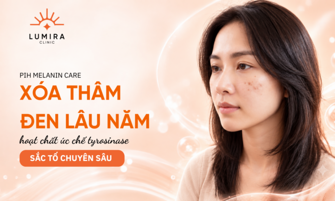 Hinh anh vet tham den PIH lau nam tren da ma sau mun - Lumira Clinic